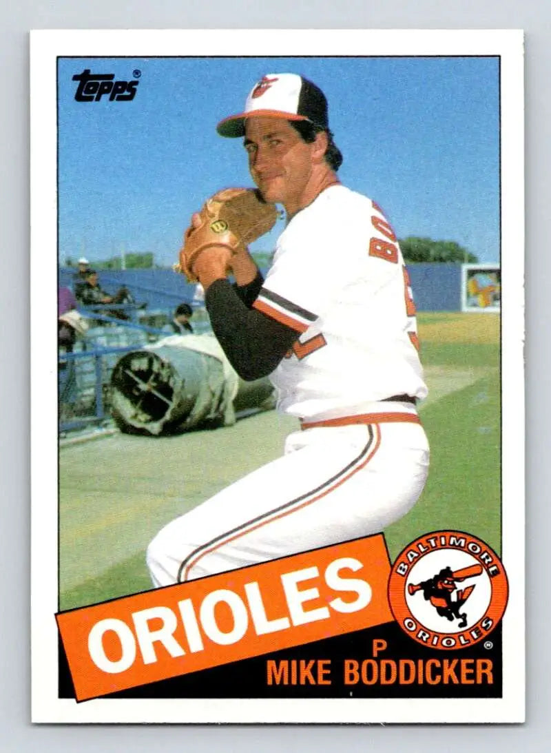 1985 Topps #225 Mike Boddicker EX Excellent Baltimore Orioles Baseball Card - Baseball Card Single