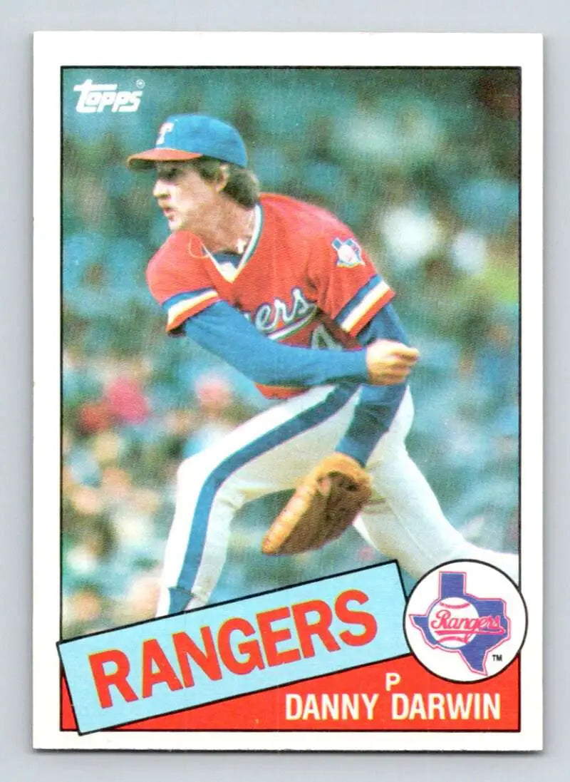 1985 Topps #227 Danny Darwin EX Excellent Texas Rangers Baseball Card - Baseball Card Single