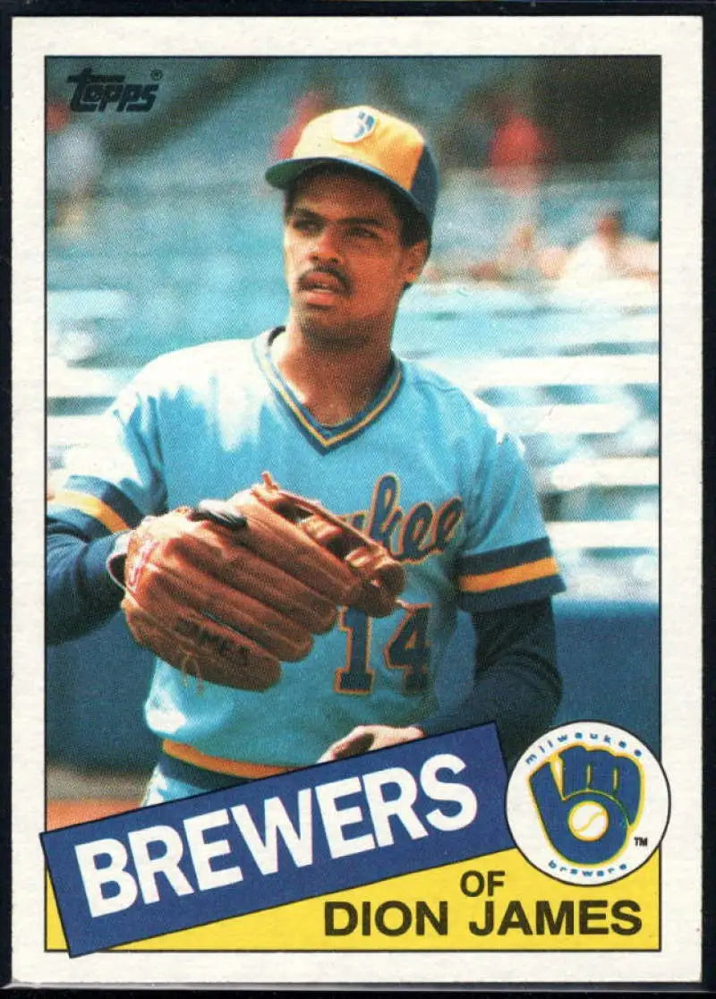 1985 Topps #228 Dion James EX Excellent Milwaukee Brewers Baseball Card - Baseball Card Single