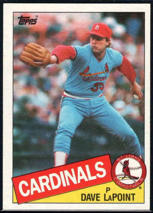 1985 Topps #229 Dave LaPoint EX Excellent St. Louis Cardinals Baseball Card - Baseball Card Single