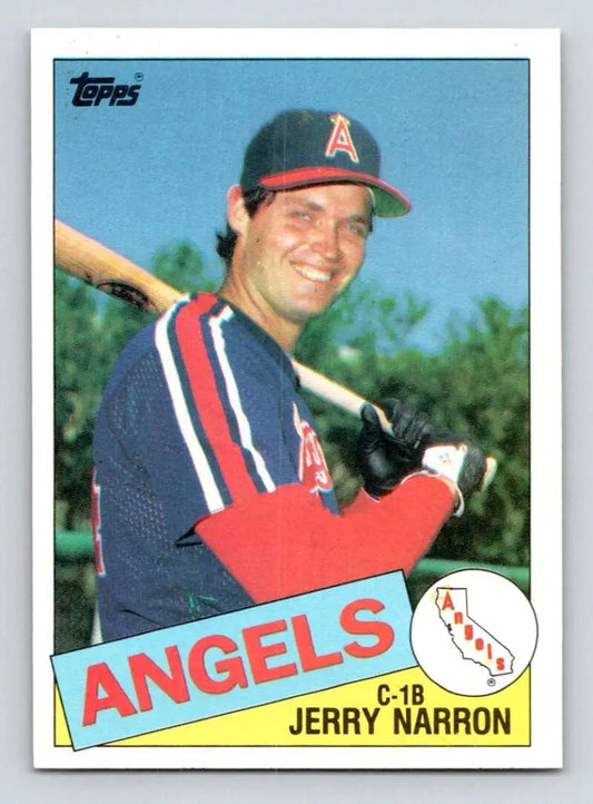 1985 Topps #234 Jerry Narron EX Excellent California Angels Baseball Card - Baseball Card Single