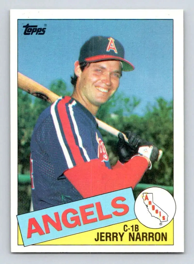 1985 Topps #234 Jerry Narron EX Excellent California Angels Baseball Card - Baseball Card Single