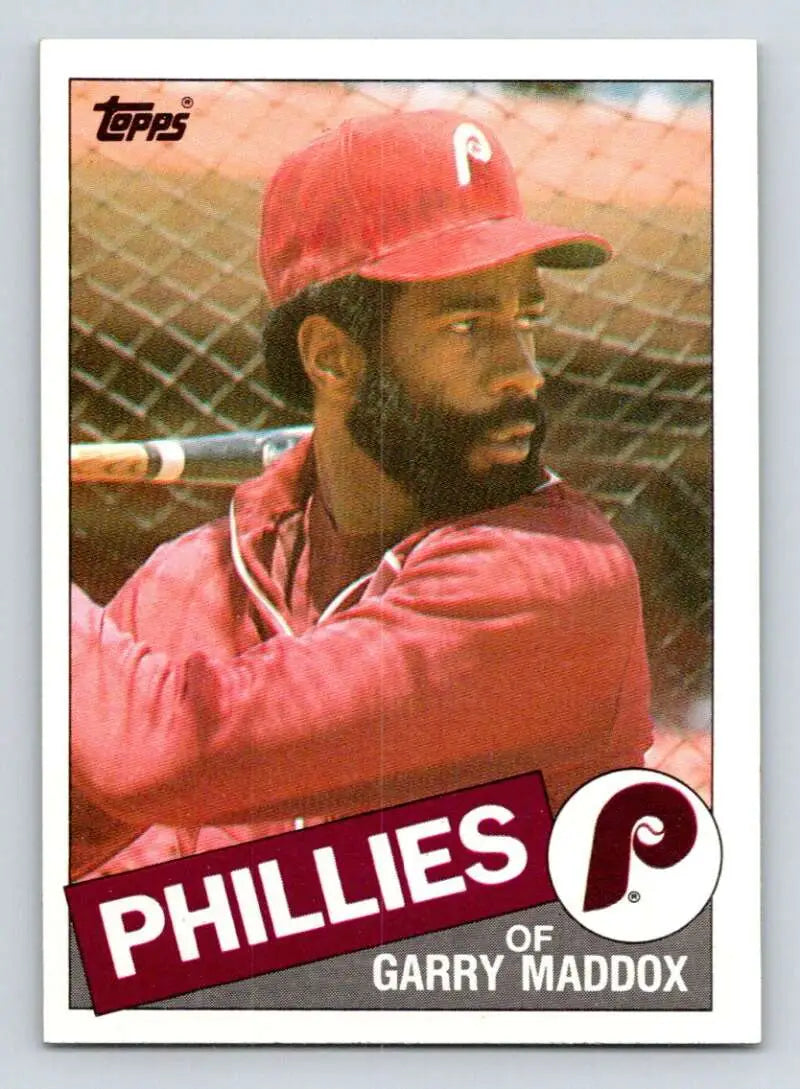 1985 Topps #235 Garry Maddox EX Excellent Philadelphia Phillies Baseball Card - Baseball Card Single