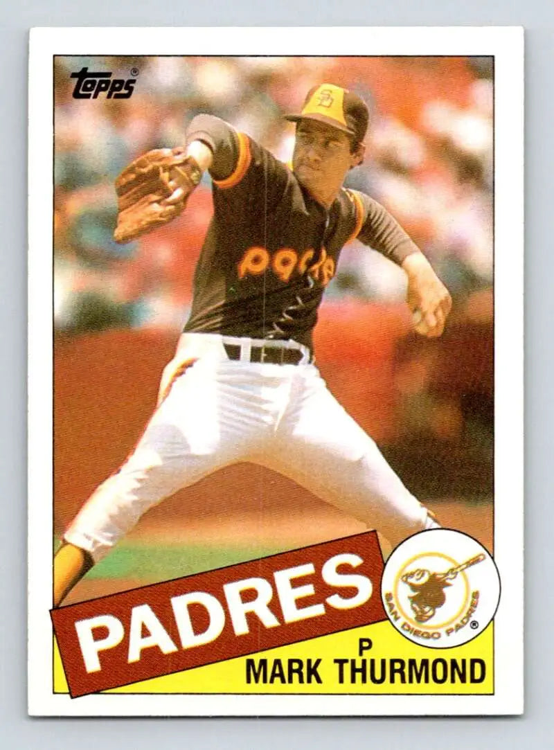 1985 Topps #236 Mark Thurmond EX Excellent San Diego Padres Baseball Card - Baseball Card Single