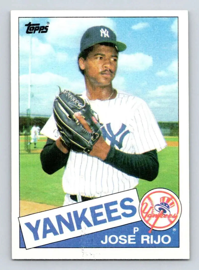 1985 Topps #238 Jose Rijo EX Excellent RC Rookie New York Yankees Baseball Card - Baseball Card Single