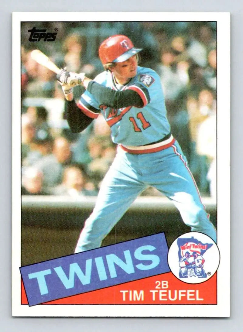 1985 Topps #239 Tim Teufel EX Excellent Minnesota Twins Baseball Card - Baseball Card Single