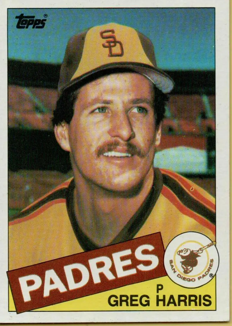1985 Topps #242 Greg Harris EX Excellent San Diego Padres Baseball Card - Baseball Card Single