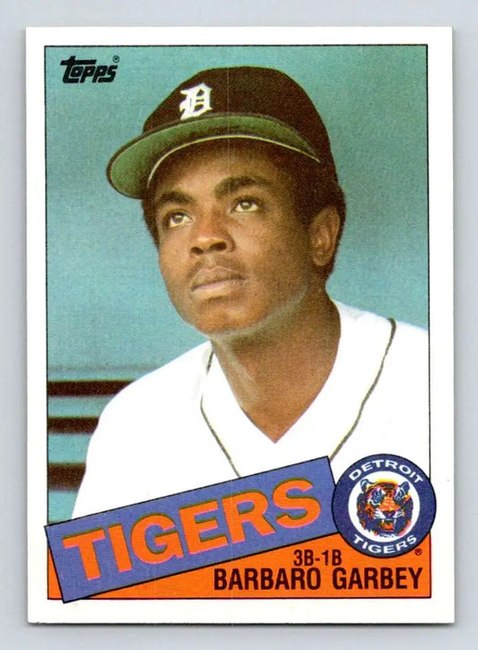 1985 Topps #243 Barbaro Garbey EX Excellent RC Rookie Detroit Tigers Baseball Card - Baseball Card Single