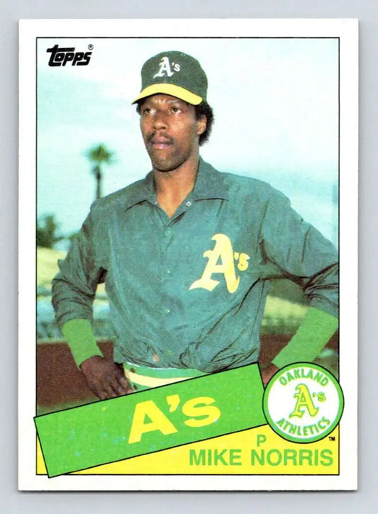 1985 Topps #246 Mike Norris EX Excellent Oakland Athletics Baseball Card - Baseball Card Single