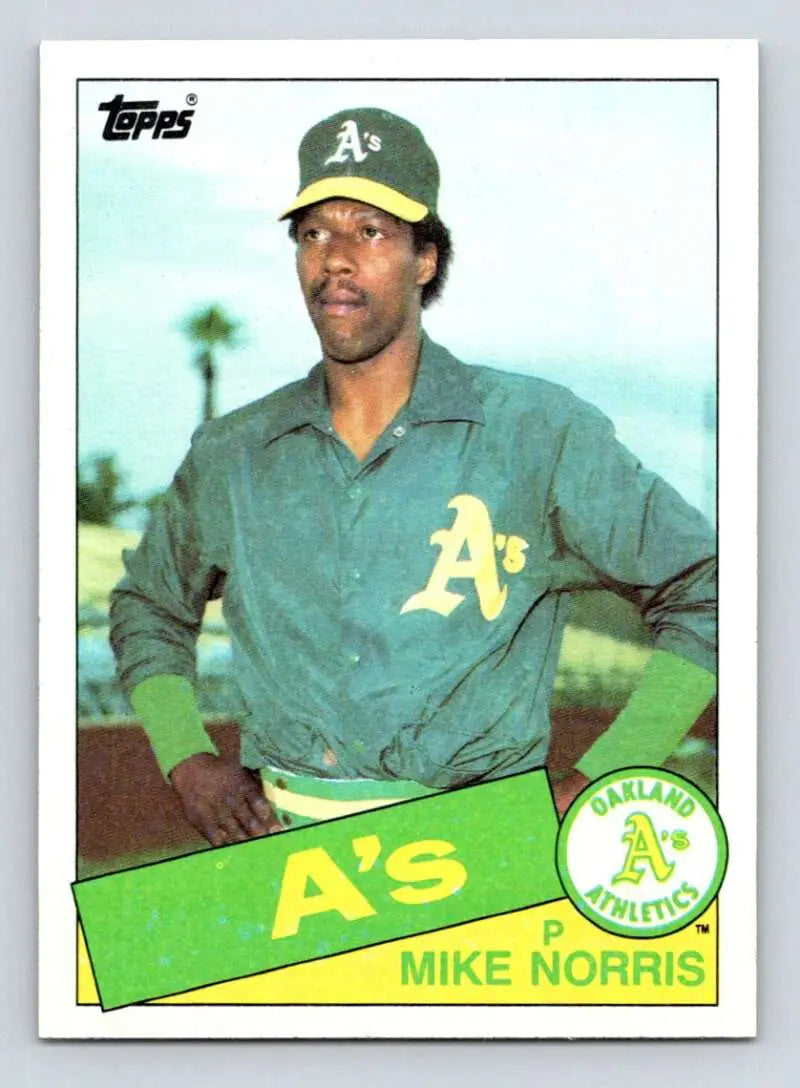 1985 Topps #246 Mike Norris EX Excellent Oakland Athletics Baseball Card - Baseball Card Single