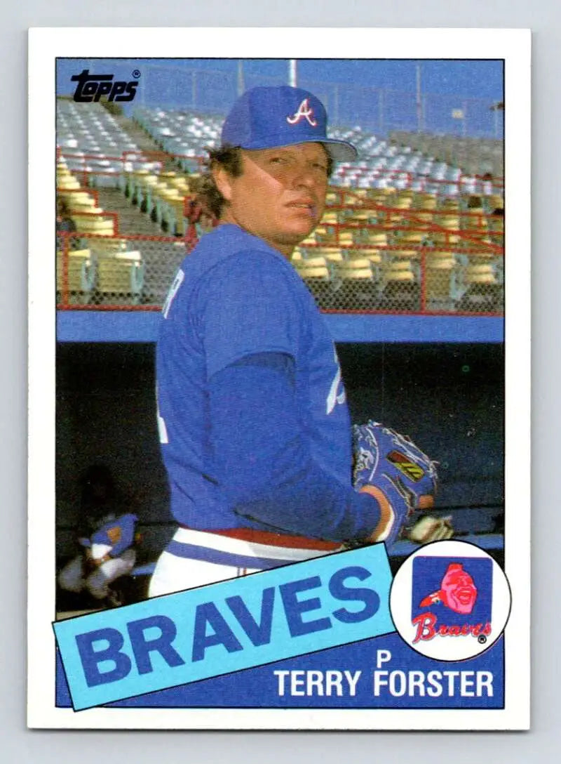 1985 Topps #248 Terry Forster EX Excellent Atlanta Braves Baseball Card - Baseball Card Single