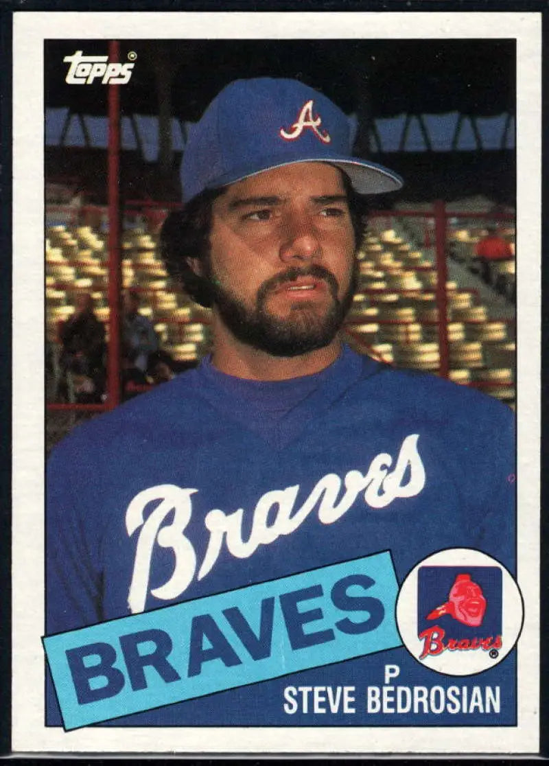 1985 Topps #25 Steve Bedrosian EX Excellent Atlanta Braves Baseball Card - Baseball Card Single