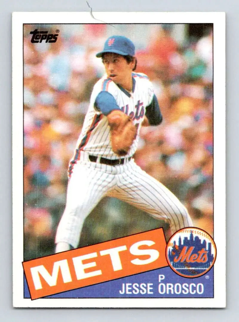 1985 Topps #250 Jesse Orosco EX Excellent New York Mets Baseball Card - Baseball Card Single