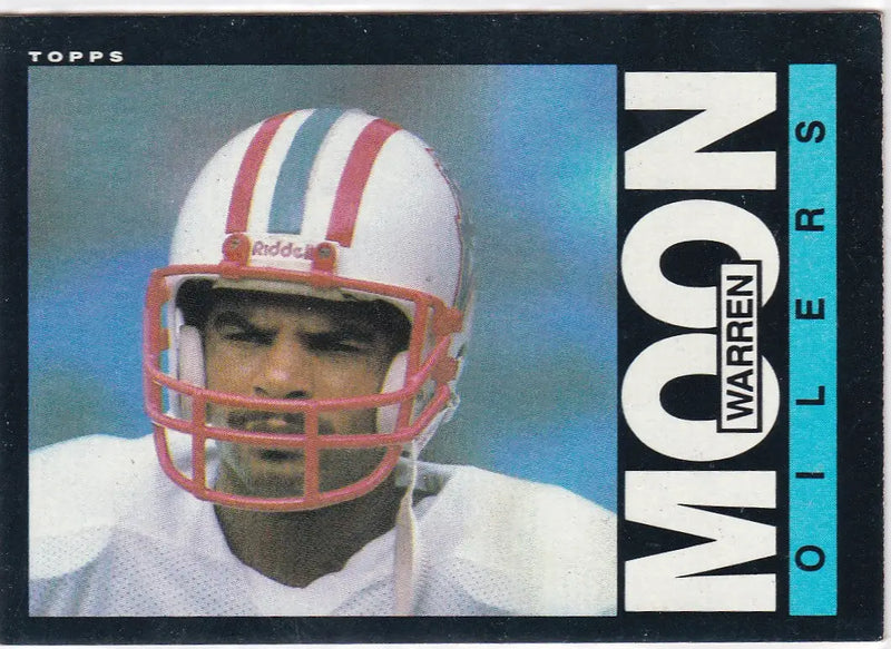 1985 Topps #251 Warren Moon RC Houston Oilers - Football Card Single