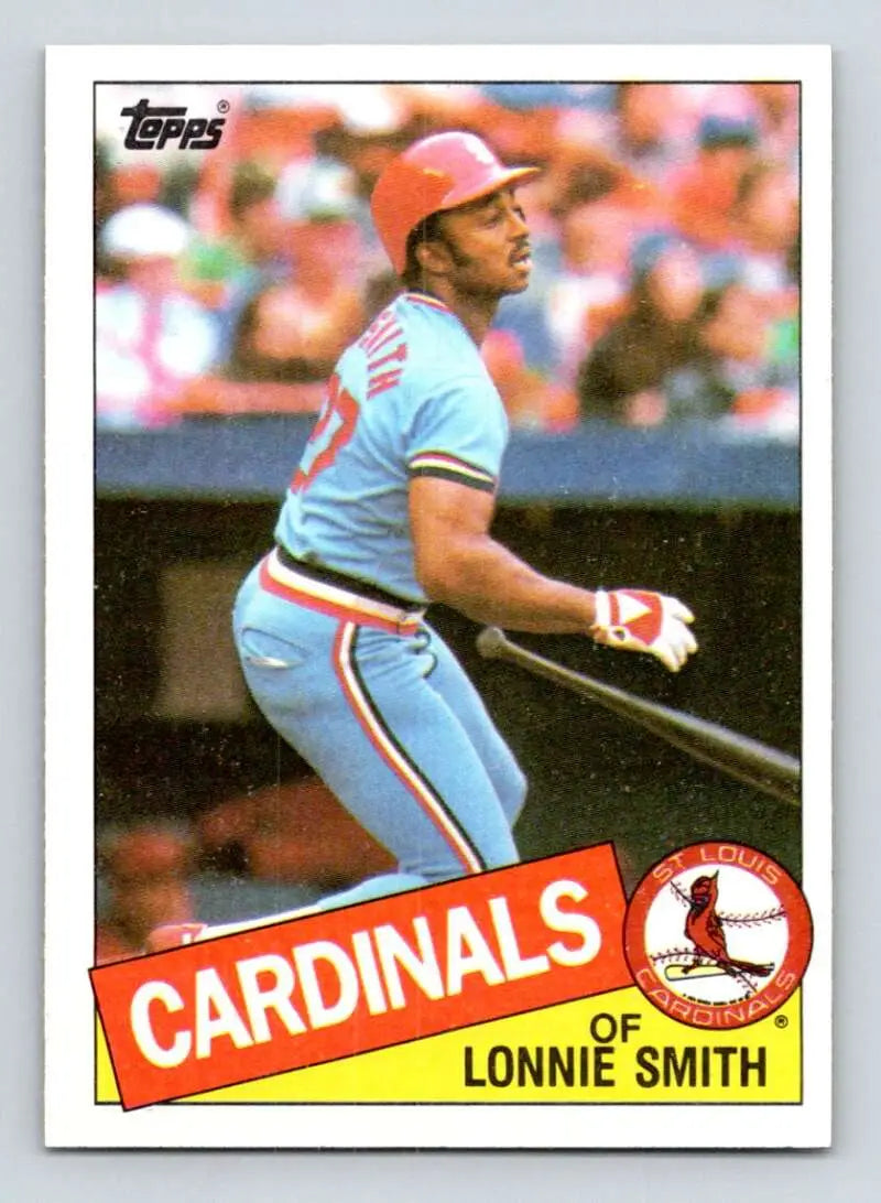 1985 Topps #255 Lonnie Smith EX Excellent St. Louis Cardinals Baseball Card - Baseball Card Single