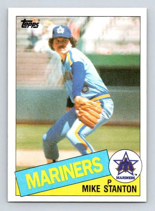 1985 Topps #256 Mike Stanton EX Excellent Seattle Mariners Baseball Card - Baseball Card Single