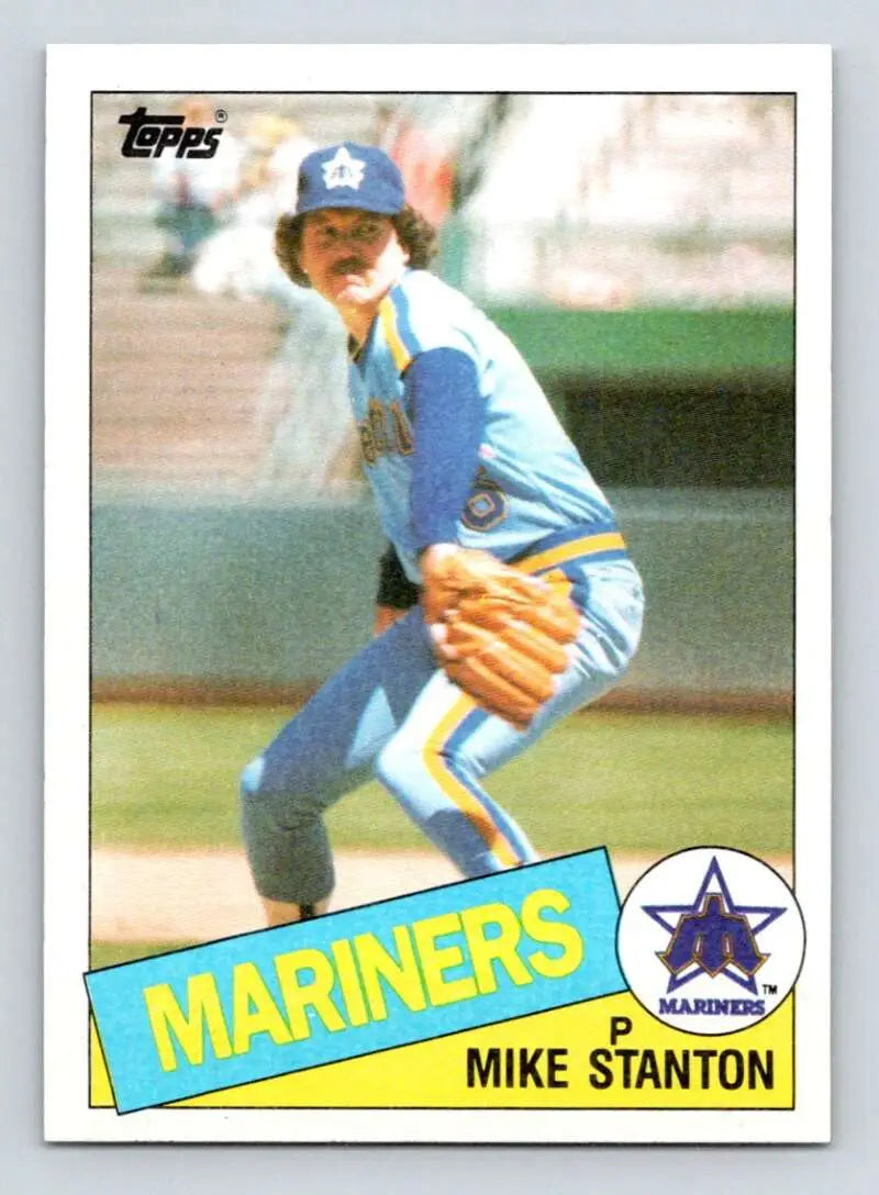 1985 Topps #256 Mike Stanton EX Excellent Seattle Mariners Baseball Card - Baseball Card Single