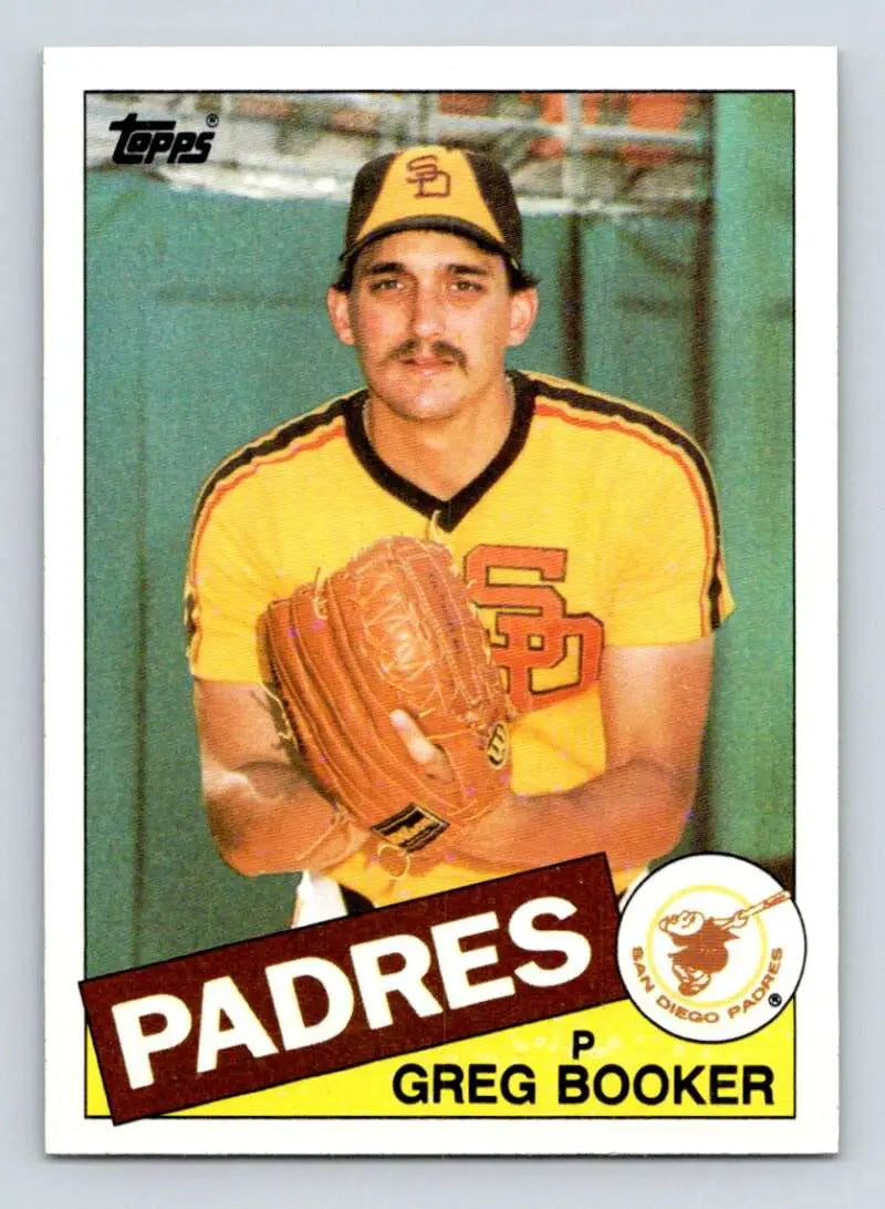 1985 Topps #262 Greg Booker EX Excellent RC Rookie San Diego Padres Baseball Card - Baseball Card Single