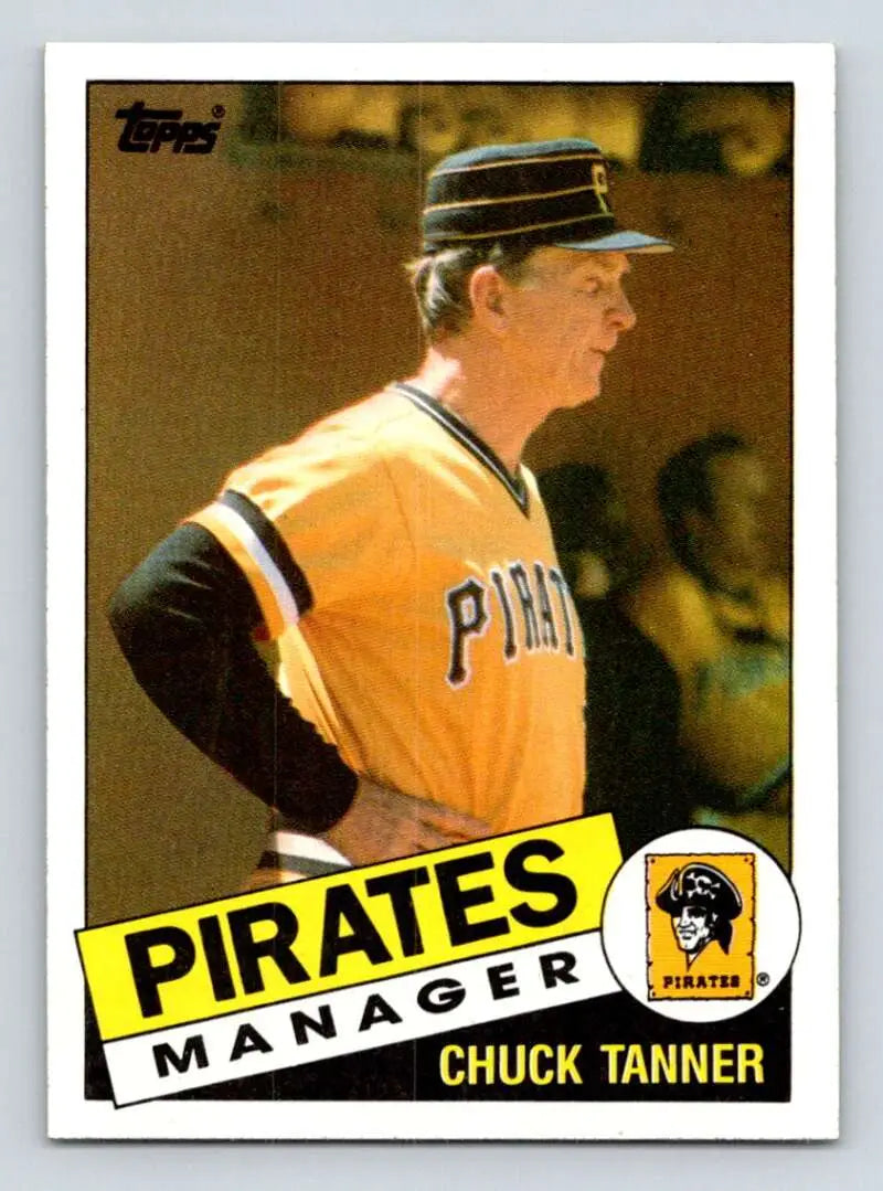 1985 Topps #268 Chuck Tanner EX Excellent Pittsburgh Pirates Baseball Card - Baseball Card Single