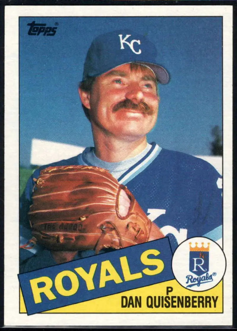 1985 Topps #270 Dan Quisenberry EX Excellent Kansas City Royals Baseball Card - Baseball Card Single