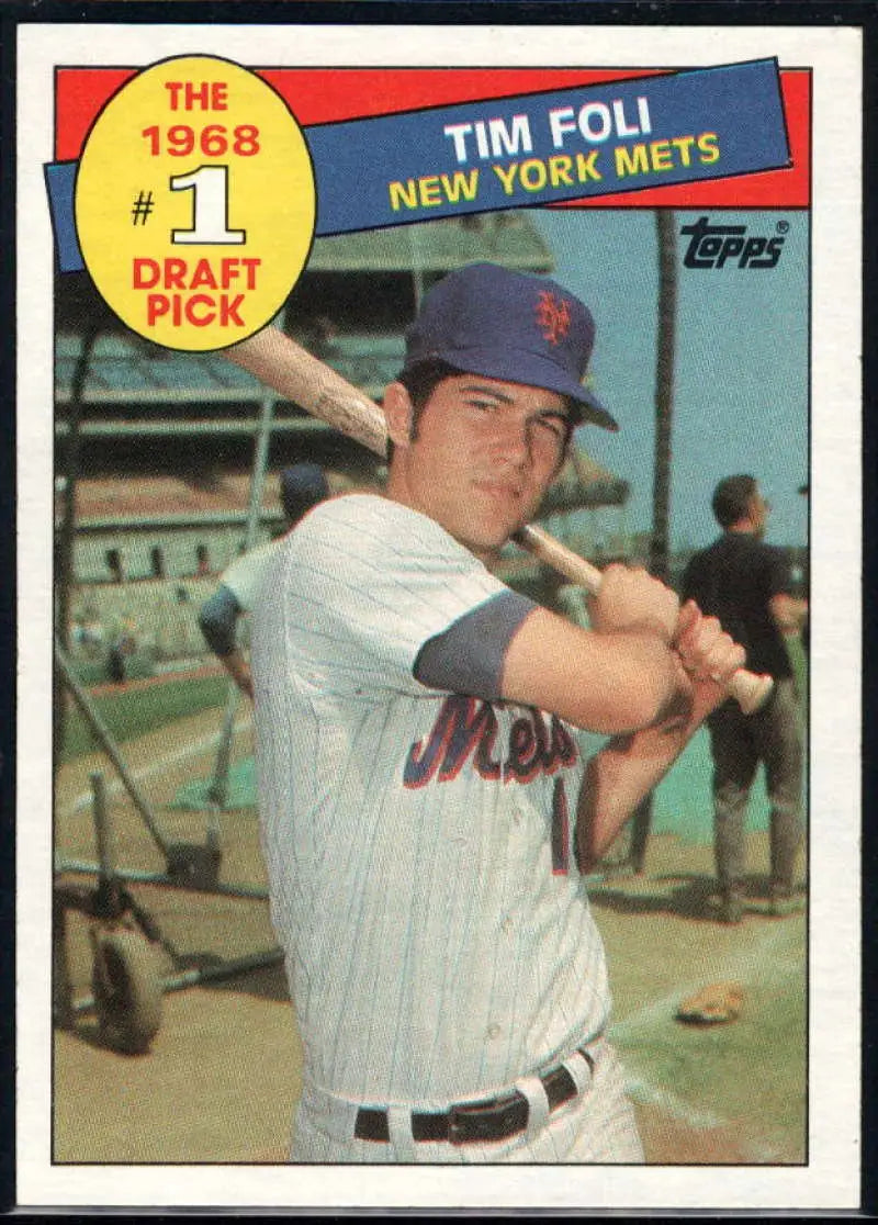 1985 Topps #271 Tim Foli EX Excellent New York Mets Baseball Card - Baseball Card Single