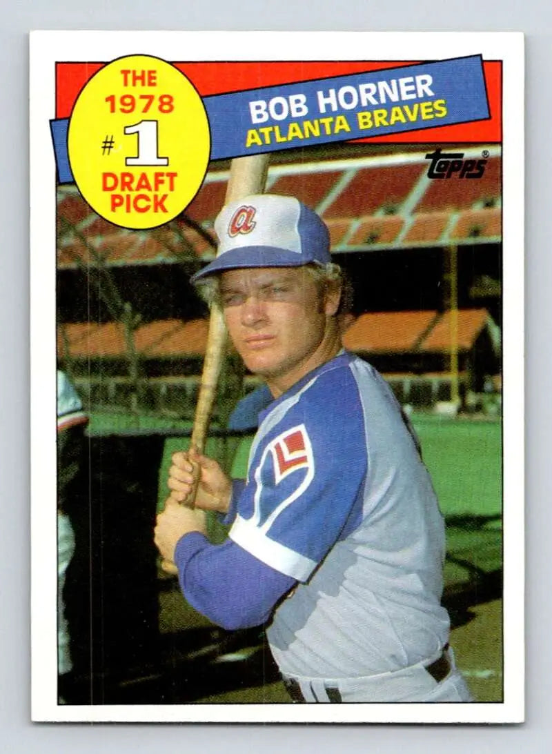 1985 Topps #276 Bob Horner EX Excellent Atlanta Braves Baseball Card - Baseball Card Single