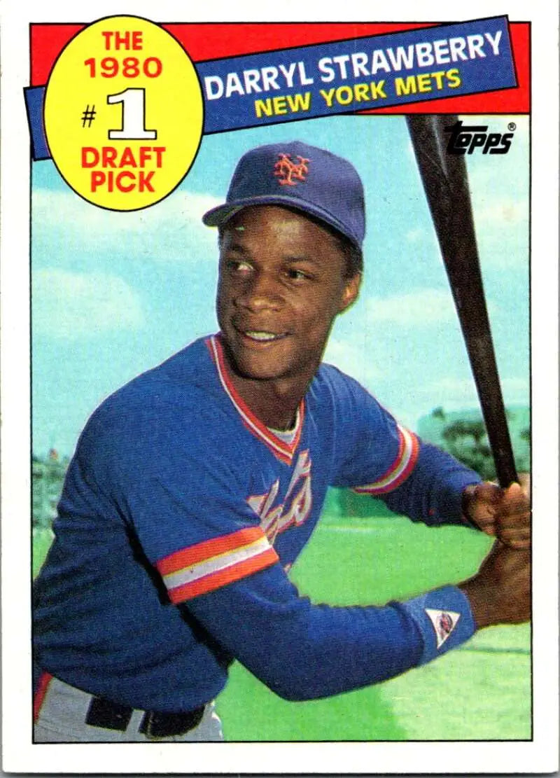 1985 Topps #278 Darryl Strawberry EX Excellent New York Mets Baseball Card - Baseball Card Single