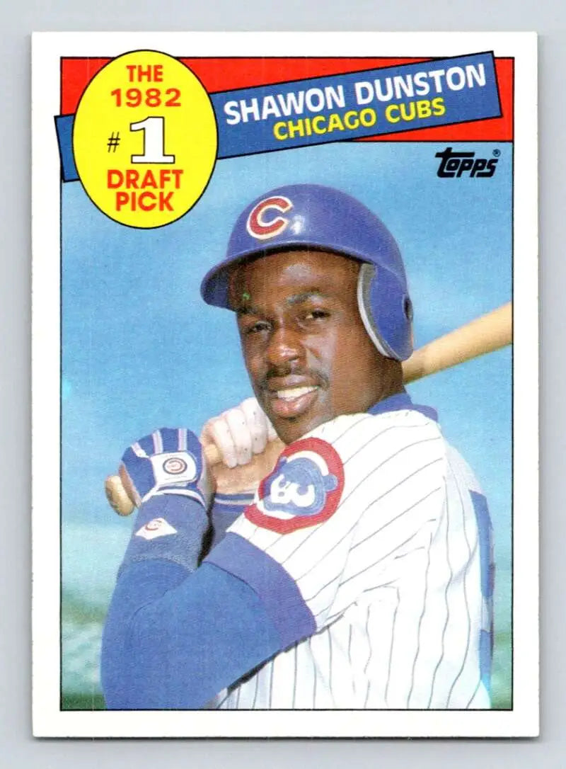 1985 Topps #280 Shawon Dunston EX Excellent RC Rookie Chicago Cubs Baseball Card - Baseball Card Single