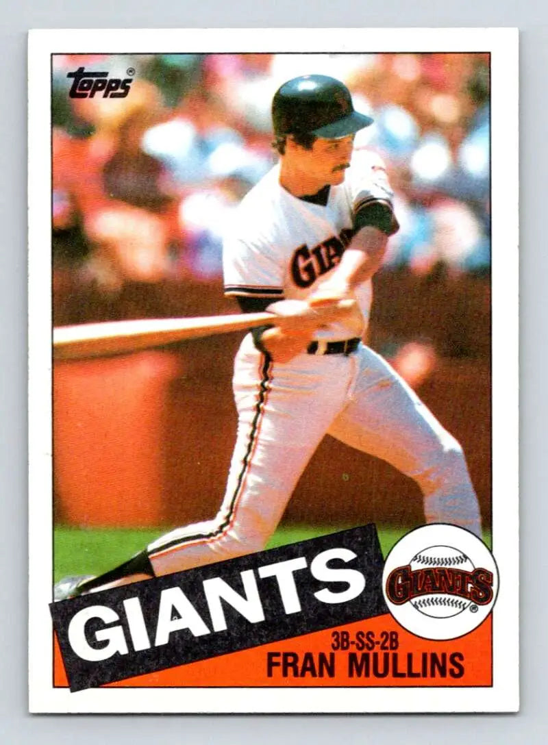 1985 Topps #283 Fran Mullins EX Excellent San Francisco Giants Baseball Card - Baseball Card Single