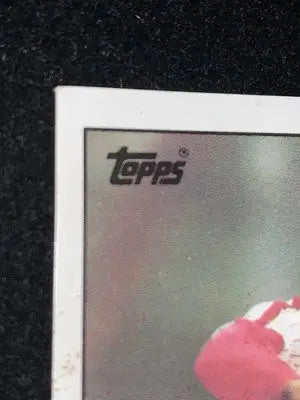 1985 Topps #285 Blank Back Juan Samuel Phillies trading card for collectors