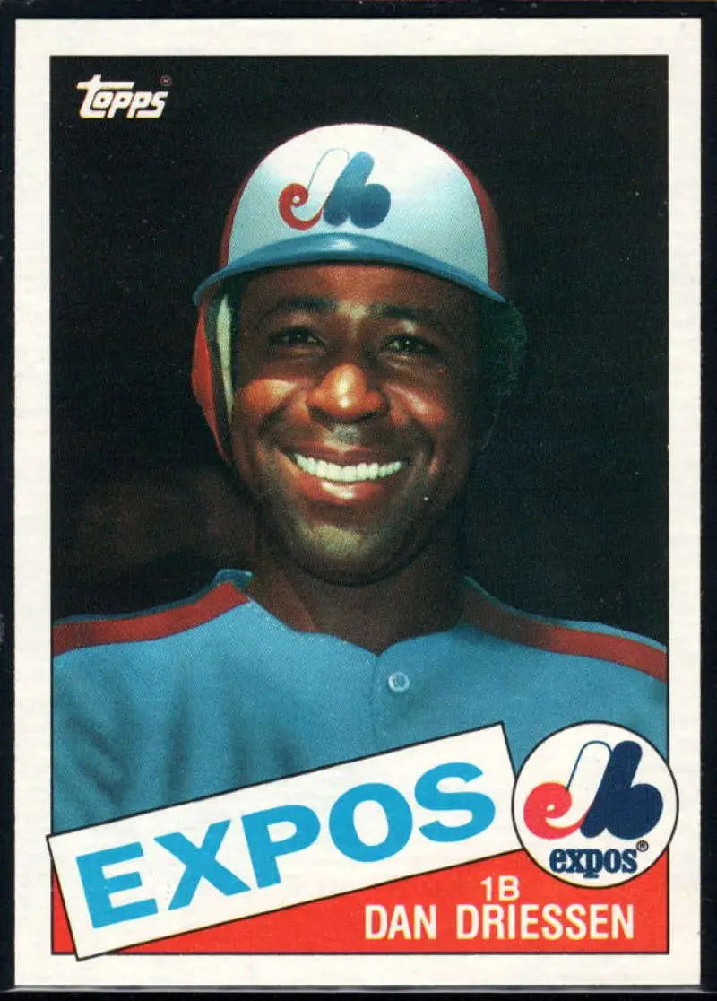1985 Topps #285 Dan Driessen EX Excellent Montreal Expos Baseball Card - Baseball Card Single