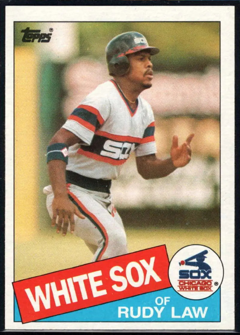 1985 Topps #286 Rudy Law EX Excellent Chicago White Sox Baseball Card - Baseball Card Single