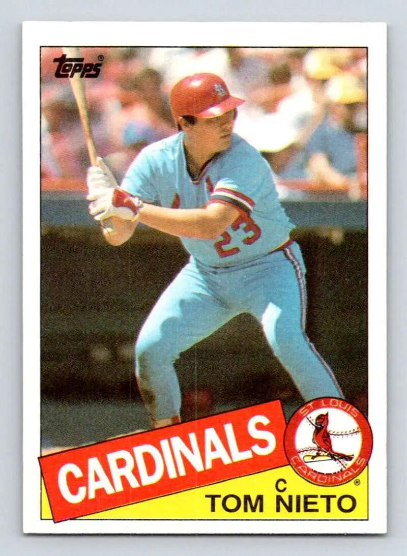 1985 Topps #294 Tom Nieto EX Excellent RC Rookie St. Louis Cardinals Baseball Card - Baseball Card Single