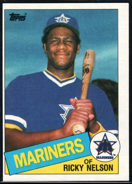 1985 Topps #296 Ricky Nelson EX Excellent Seattle Mariners Baseball Card - Baseball Card Single