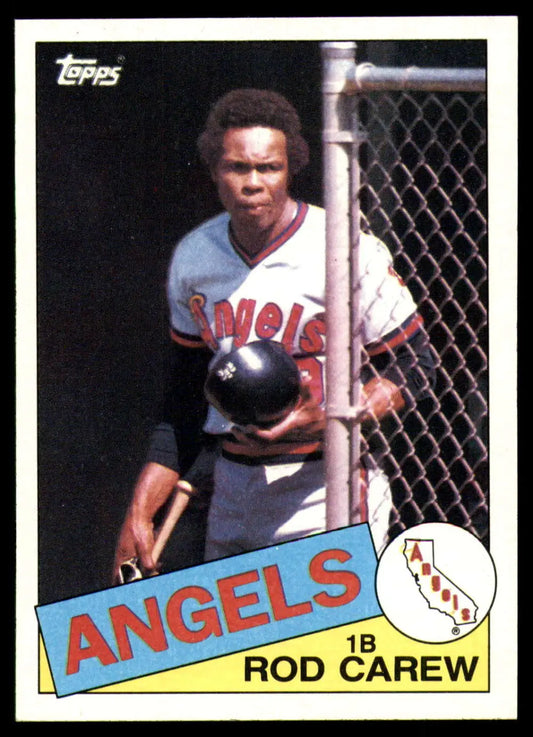 1985 Topps #300 Rod Carew EX Excellent California Angels Baseball Card - Baseball Card Single