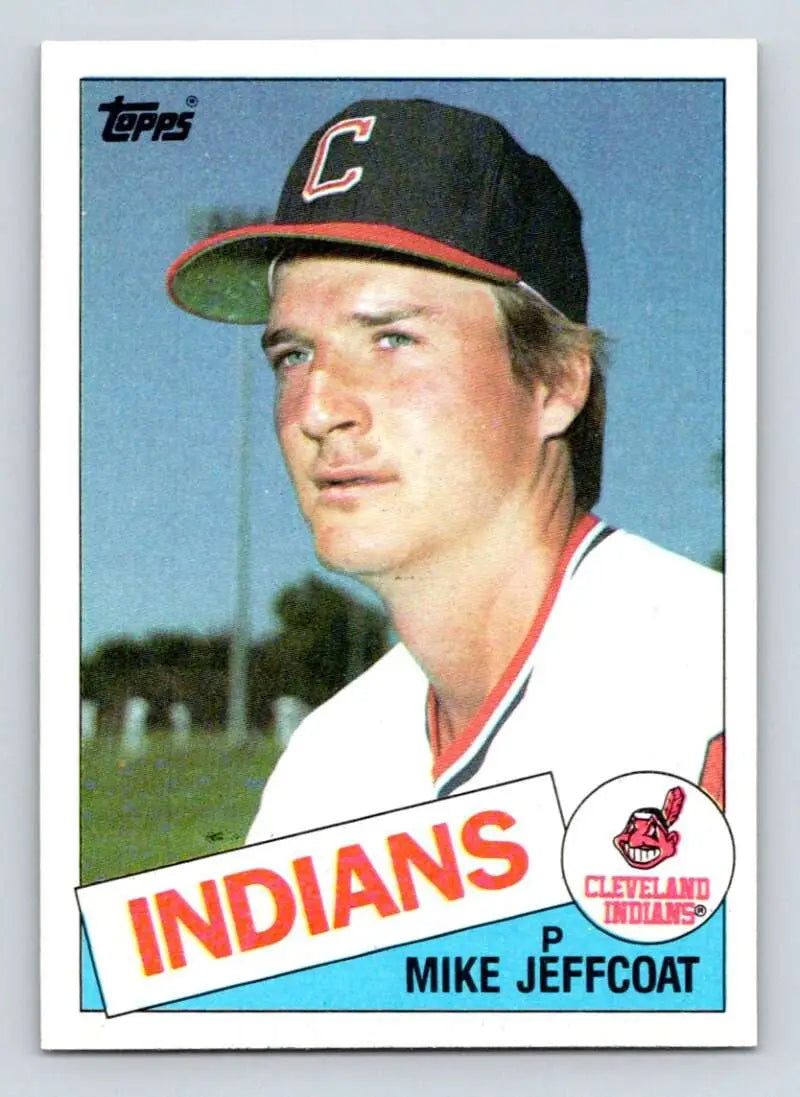 1985 Topps #303 Mike Jeffcoat EX Excellent Cleveland Indians Baseball Card - Baseball Card Single