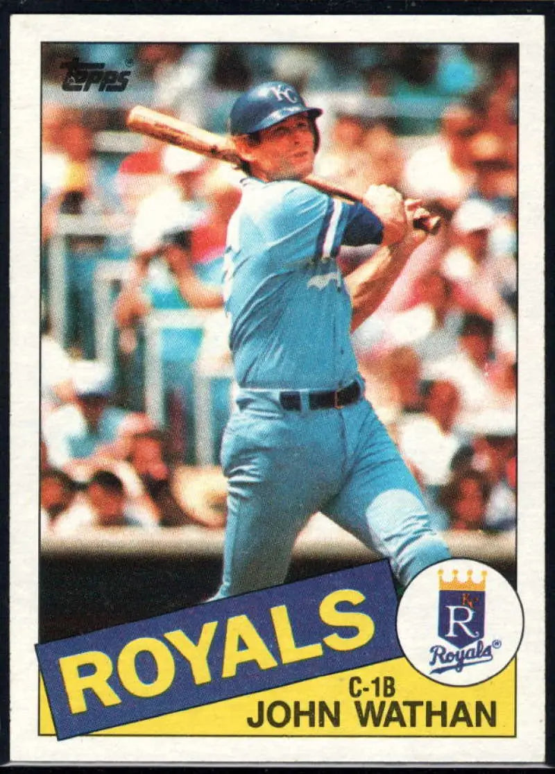 1985 Topps #308 John Wathan EX Excellent Kansas City Royals Baseball Card - Baseball Card Single