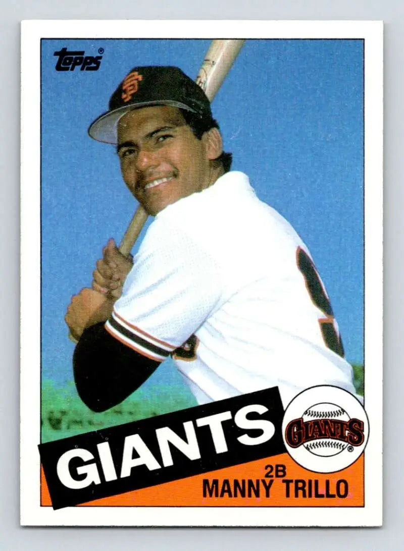 1985 Topps #310 Manny Trillo EX Excellent San Francisco Giants Baseball Card - Baseball Card Single