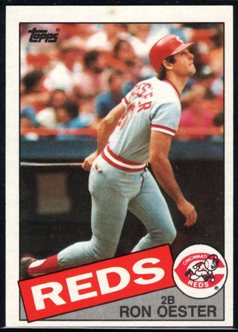 1985 Topps #314 Ron Oester EX Excellent Cincinnati Reds Baseball Card - Baseball Card Single