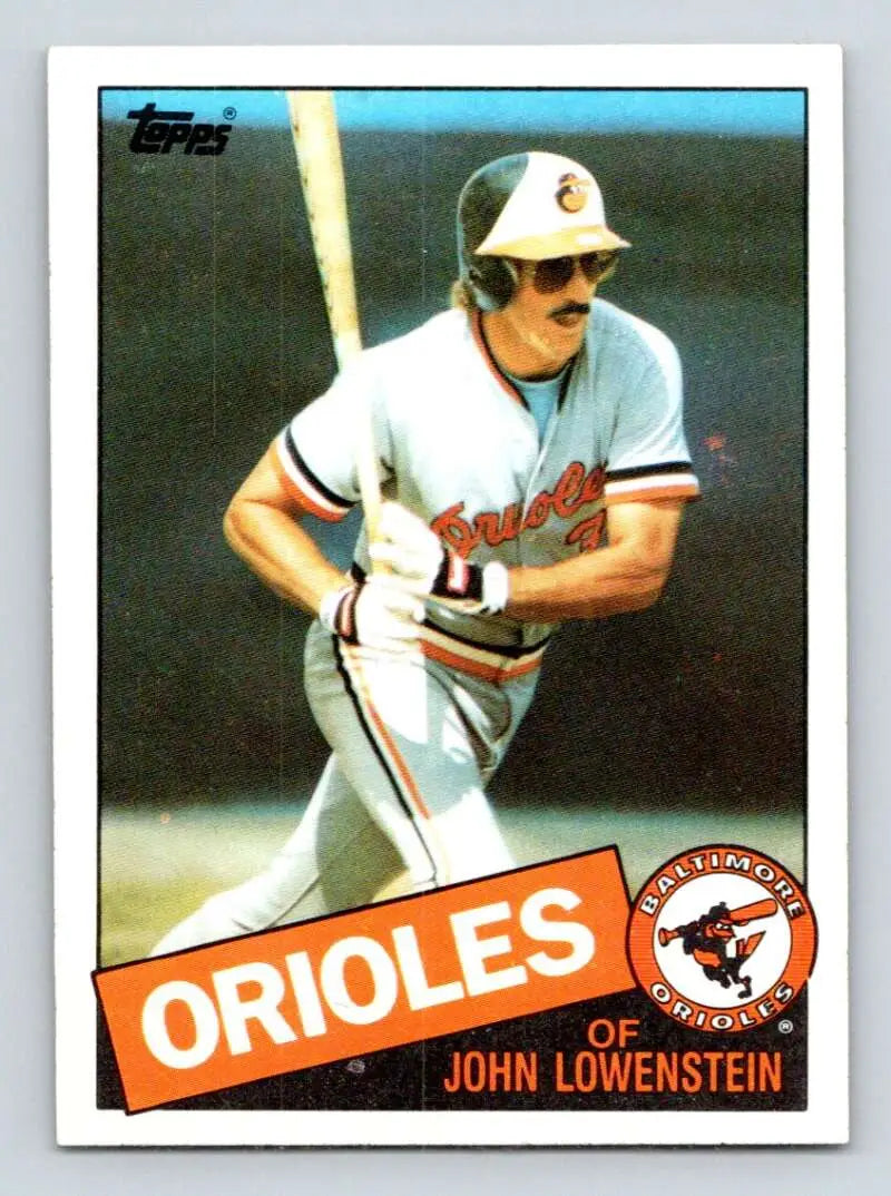 1985 Topps #316 John Lowenstein EX Excellent Baltimore Orioles Baseball Card - Baseball Card Single