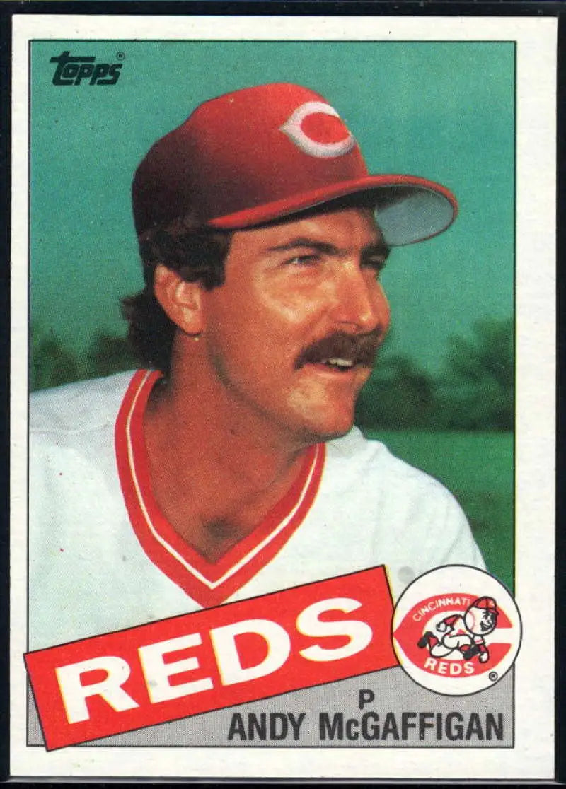1985 Topps #323 Andy McGaffigan EX Excellent Cincinnati Reds Baseball Card - Baseball Card Single