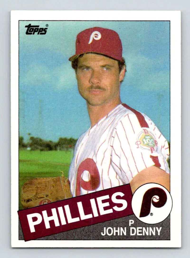 1985 Topps #325 John Denny EX Excellent Philadelphia Phillies Baseball Card - Baseball Card Single