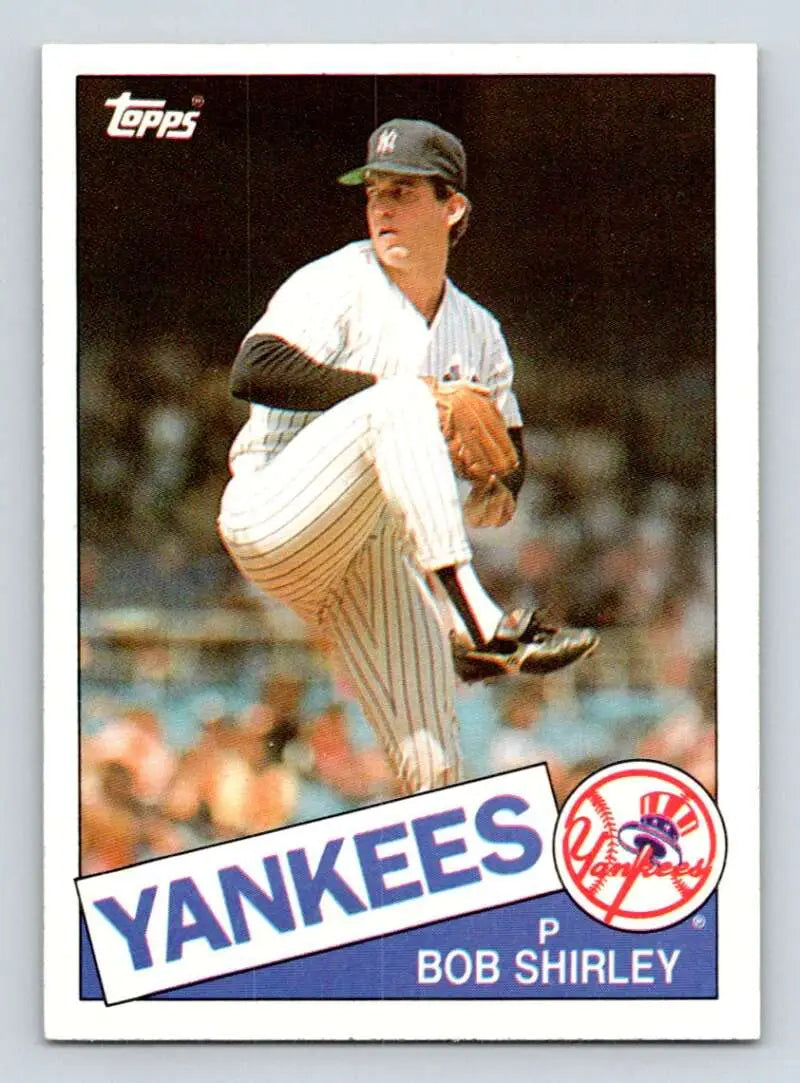 1985 Topps #328 Bob Shirley EX Excellent New York Yankees Baseball Card - Baseball Card Single