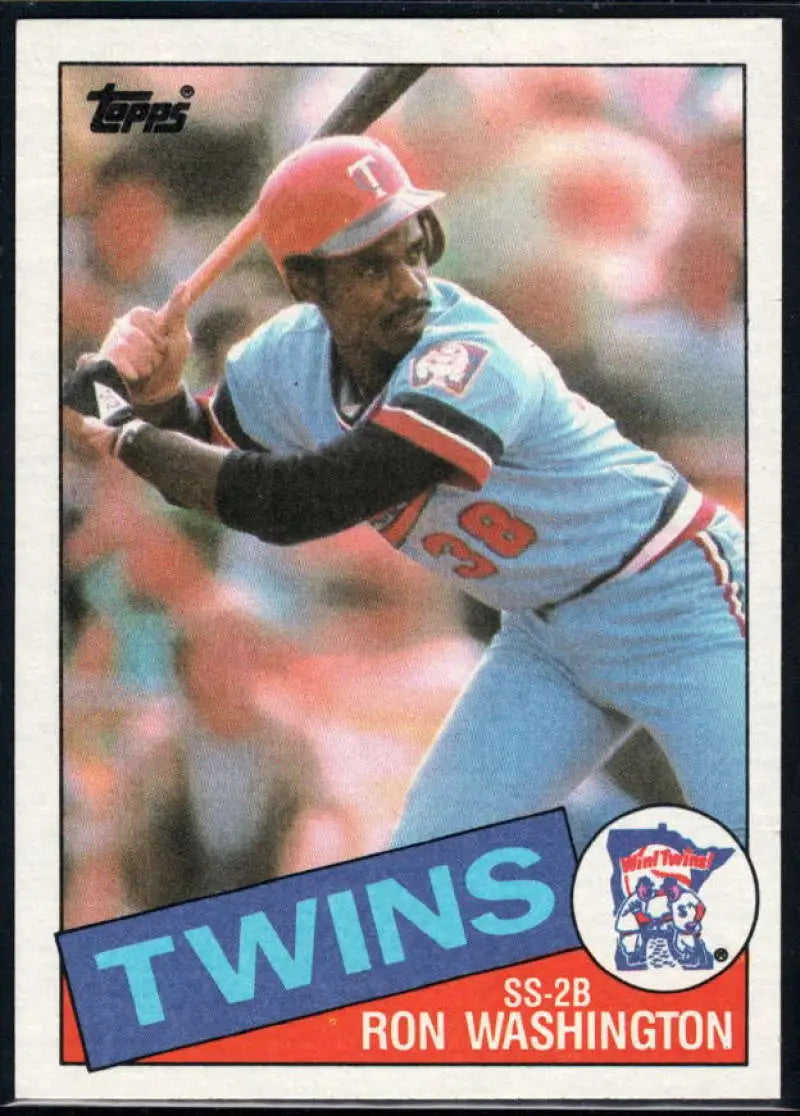 1985 Topps #329 Ron Washington EX Excellent Minnesota Twins Baseball Card - Baseball Card Single