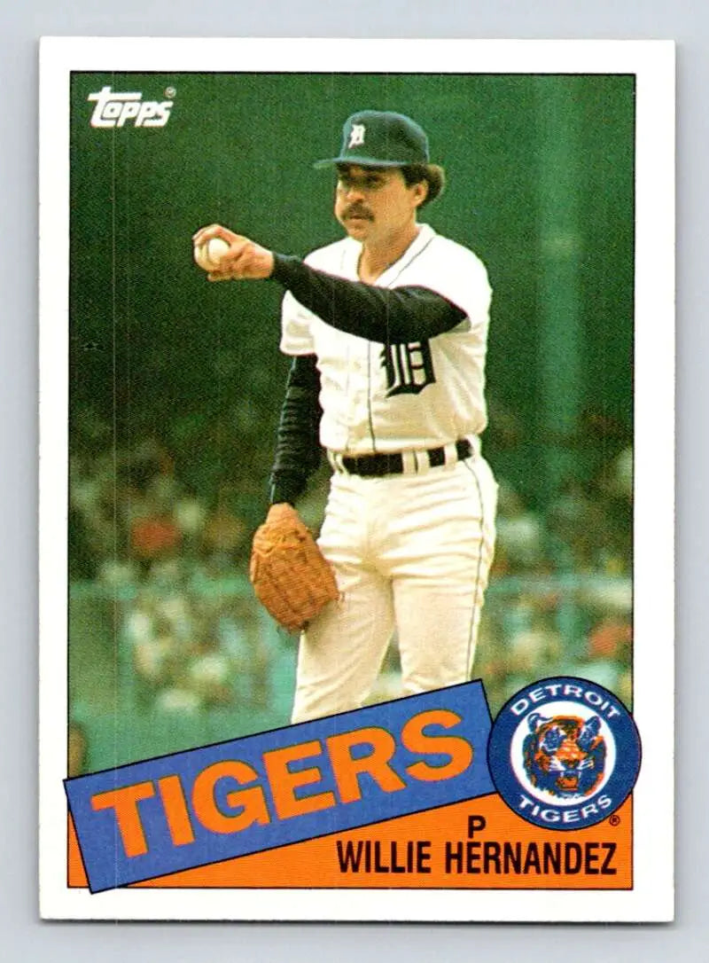 1985 Topps #333 Willie Hernandez EX Excellent Detroit Tigers Baseball Card - Baseball Card Single