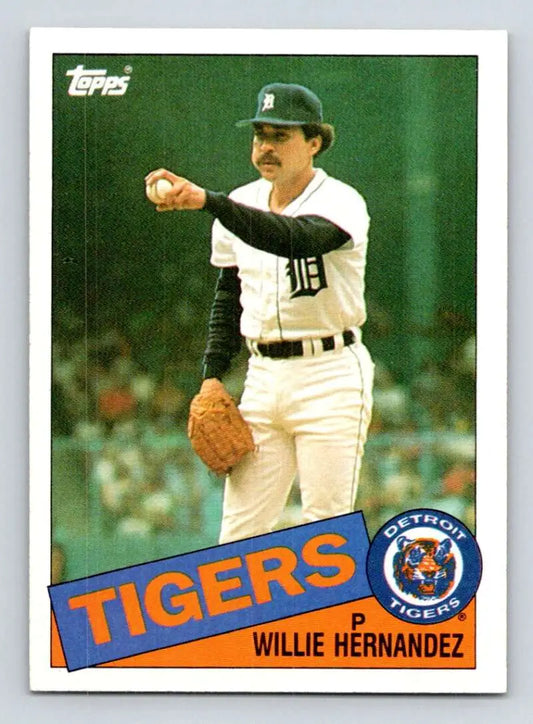 1985 Topps #333 Willie Hernandez EX Excellent Detroit Tigers Baseball Card - Baseball Card Single