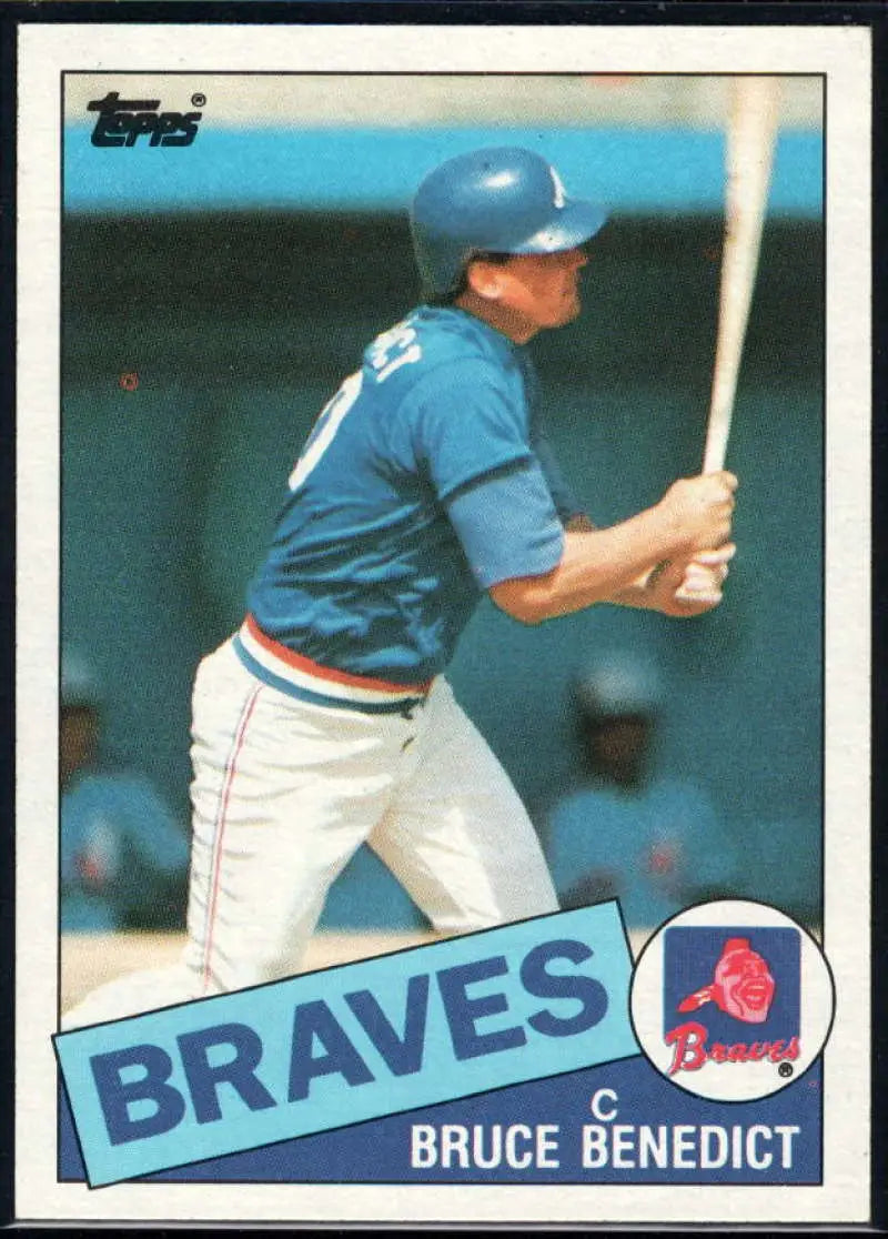 1985 Topps #335 Bruce Benedict EX Excellent Atlanta Braves Baseball Card - Baseball Card Single