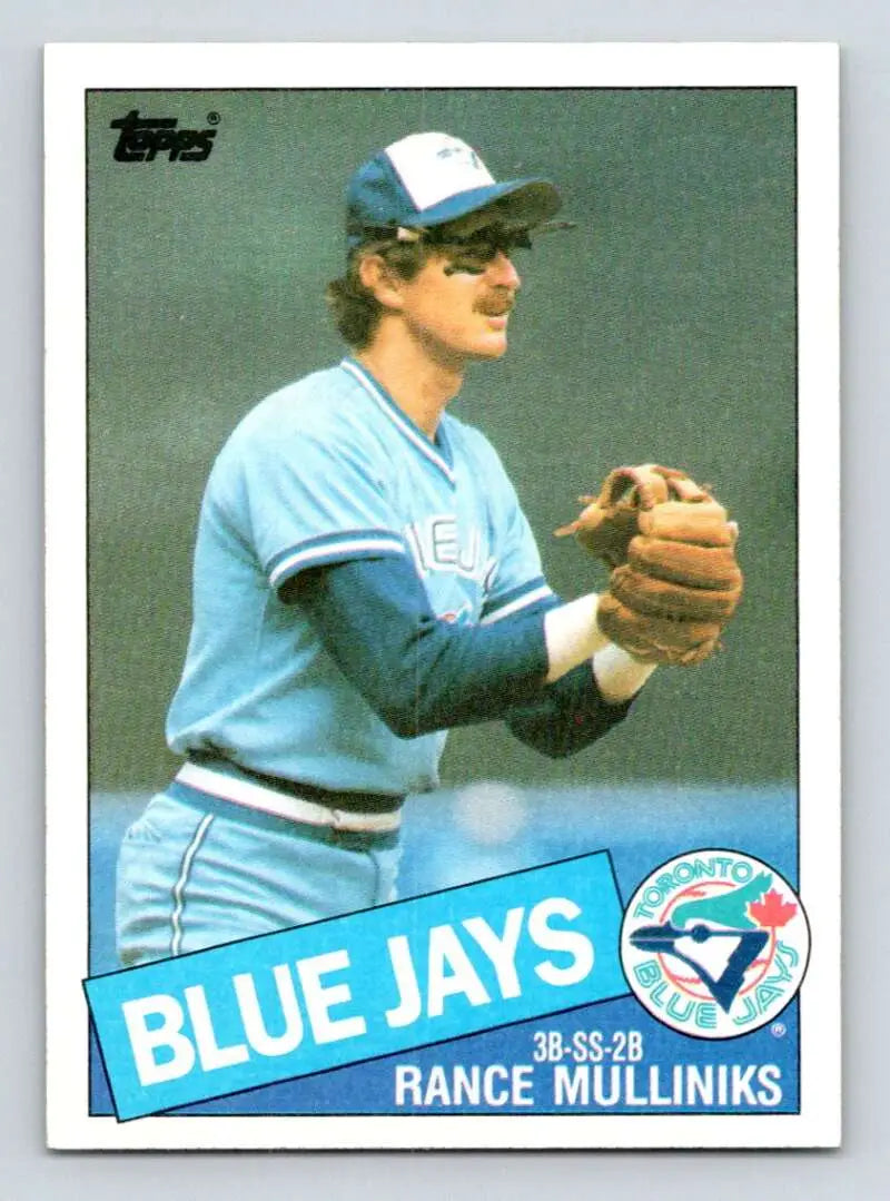 1985 Topps #336 Rance Mulliniks EX Excellent Toronto Blue Jays Baseball Card - Baseball Card Single