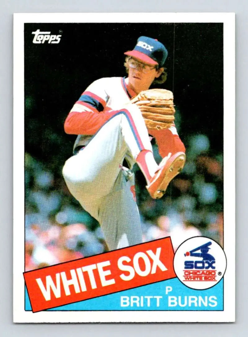 1985 Topps #338 Britt Burns EX Excellent Chicago White Sox Baseball Card - Baseball Card Single