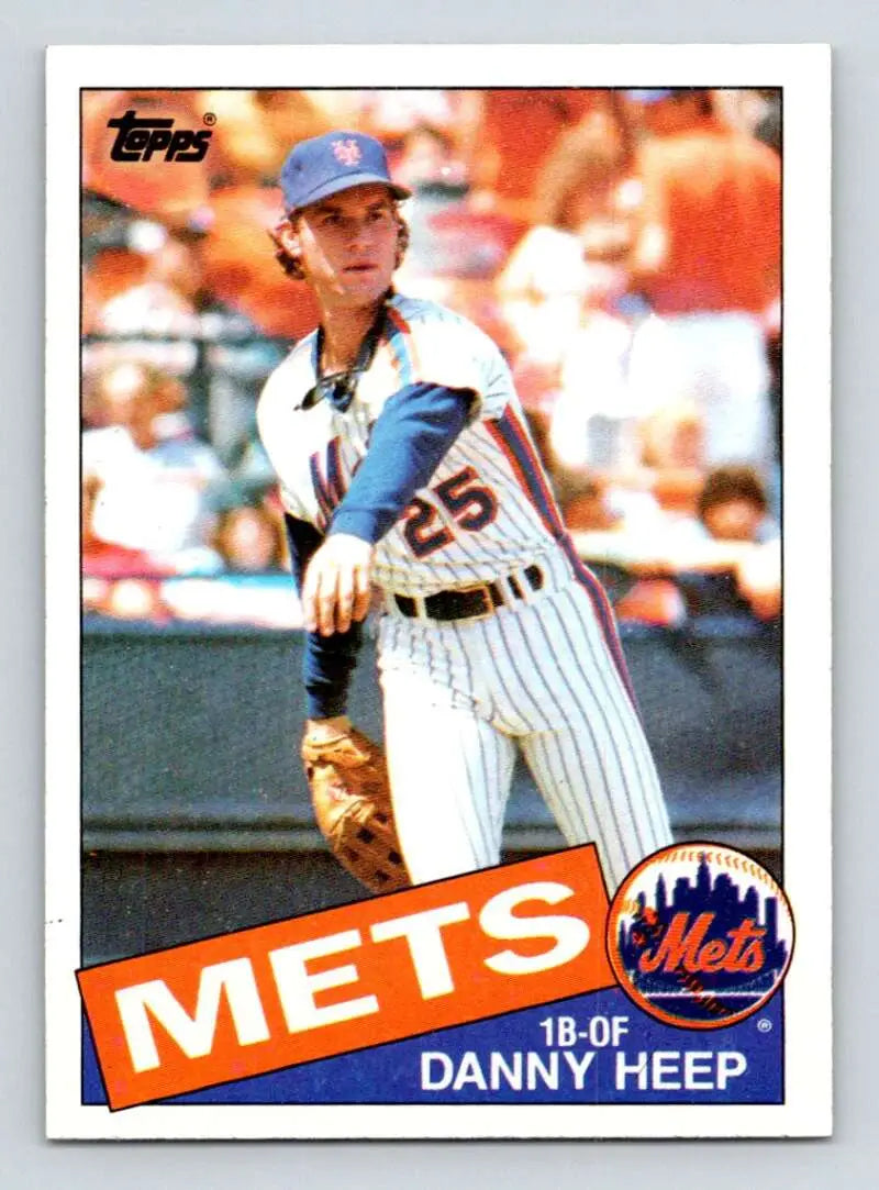 1985 Topps #339 Danny Heep EX Excellent New York Mets Baseball Card - Baseball Card Single